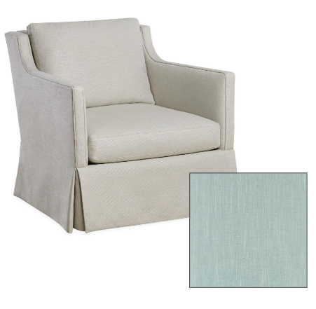 Capri Blue Swivel Chair