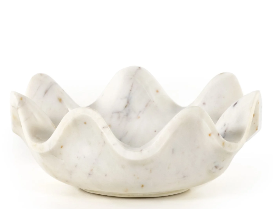 Marble Lotus Bowl
