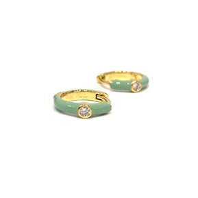 Zoe Enamel Huggie