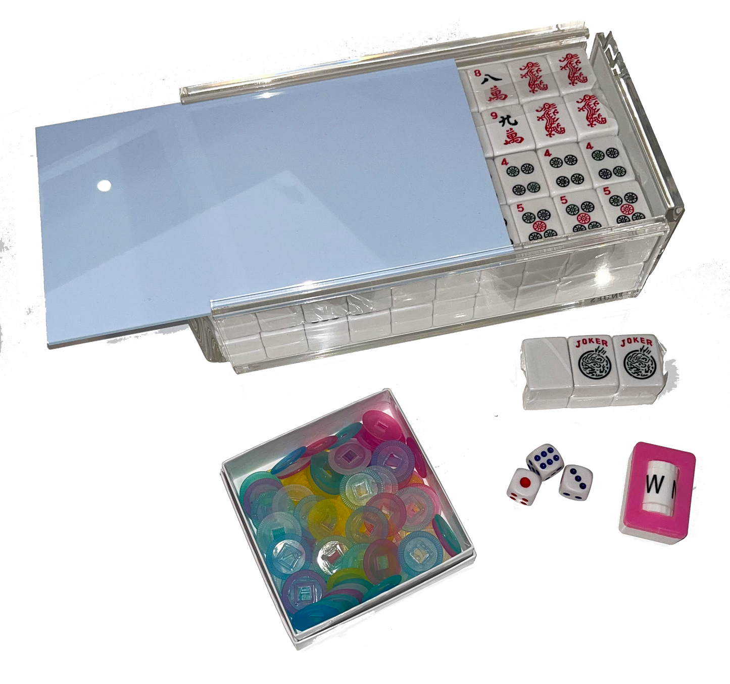 Acrylic Mahjong Set